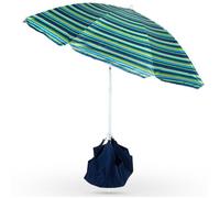 Parasol de Jardin Plage 147cm avec Support et Sac de Transport Portable