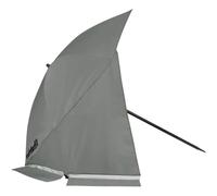 Parasol de plage avec pare-brise VirtuFit Gris 160x160x180 cm