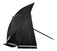 Parasol de plage avec pare-brise VirtuFit Noir 160x160x180 cm