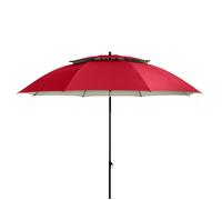 Parasol de Plage - Derby - Windprofi Parasol Inclinable Parasol balcon Parasol jardin - Protection UV 50+ - rouge - Ø 200cm