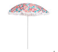Parasol de plage droit motif à fleurs D160cm - Collaboration Atmosphera x Cha Cha Pop