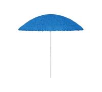 vidaXL Parasol de plage Hawaii 300 cm Bleu – Anti-UV, anti-décoloration