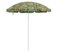 Parasol De Plage Moderne Rond 206 X 206 X 212 Cm Portable Et Léger Style Camouflage En Polyester Camouflage Helloshop26 02_0056702 Multicolore