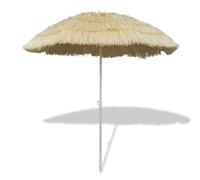 Parasol de Plage inclinable Style Hawaii 1,8m, idéal pour Restaurant, Jardin, Piscine, avec Structure en Acier Enduit de Poudre et Couverture en 5 Tapis Polyester, Design Unique
