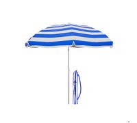 Parasol de plage - MARBUENO - SUMMER 10216AO - Bleu foncé - Diamètre 160 cm - Polyester & aluminium