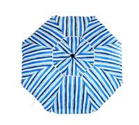 Parasol de plage modèle 200 cm avec spirale et poteau de parcours total. 8 baleines protection totale contre les rayons UV (Açores), Açores, 200 cm, Moderne
