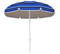 Parasol de plage - Outsunny - Ø 1,8 m - inclinable, pliable - avec protection solaire UPF50+ - légère sac de transport - multicolore