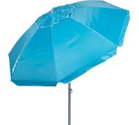 Parasol De Plage Pliable Coupe-Vent Bleu Ø200,Avec Revêtement Argenté Et Protection Uv50,Brise-Vent De Plage,Grand Parasol,Parasol De Plage,Parasols De Plage