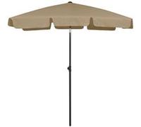 Parasol de plage taupe 180x120 cm