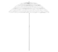 vidaXL Parasol de Plage Hawaii Abri de Soleil Parasol de Jardin Parasol de Patio Terrasse Extérieur Anti-UV Anti-décoloration Blanc 180 cm 314700