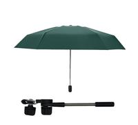 Parasol de poussette pour bébé, 90 cm, grand parasol UV pour poussette, pare-soleil de poussette à 360 ° avec pince de fixation réglable, parapluie de poussette 2 en 1 à clip, parasol pour