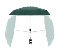 Parasol de poussette pour bébé, parapluie réglable à 360°, protection solaire UPF 50+, coupe-vent et imperméable, auvent pour poussettes, landaus et chaises de plage, 1 pièce