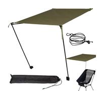 Parasol de Soleil rétractable avec Pince réglable | Pare-Soleil rétractable pour Parasol de Plage, Plage, auvent pour randonnée, Voyage, Pique-Nique, avvent, Vert Militaire, riferimento Alla