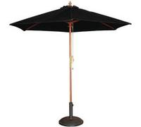 Parasol de terrasse à poulie noir professionnel de 3 m Bolero 6 G
