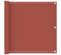 Parasol de terrasse, balcon - Terracotta - Rouge - 90 x 500 cm - PEHD - Pour patio, jardin, terrasse, marché - Utilisation polyvalente