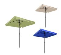 Parasol De Terrasse Carré De 2 X 2 M, Parasol De Marché Extérieur en Tissu Imperméable avec Poteau en Métal, 3 Couleurs Disponibles for Étal De Jardin, 1 Pièce(Apple Green)
