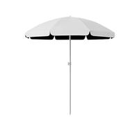 Parasol de terrasse commercial de 2,2 m - Pare-soleil et protection contre la pluie pour plage, piscine, jardin - Auvent blanc élégant durable pour une utilisation par tous les temps