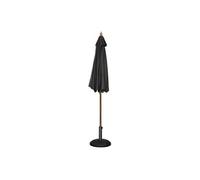 Parasol de Terrasse de 2,5 m à Poulie Professionnel Noir