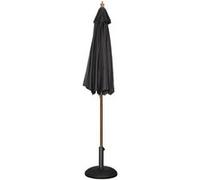Parasol de Terrasse de 2,5 m à Poulie Professionnel Noir Bolero 6 G