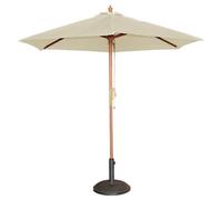 Parasol de terrasse écru professionnel à poulie diamètre 3 m - Bolero