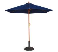 Parasol de terrasse professionnel bleu marine à poulie de 3 m - Bolero