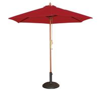 Parasol de Terrasse Professionnel Rouge à Poulie de 2,5 m Bolero Rouge