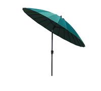 Parasol de terrasse Shanghai de 270 cm, protection UV réglable, inclinable avec manivelle, 24 baleines, parfait pour jardin, balcon et terrasse
