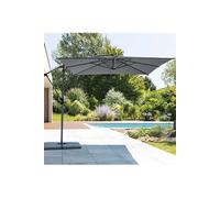 Parasol Déporté Carré Manoa Ardoise - 2,5 X 2,5 M - Hespéride Multicolore