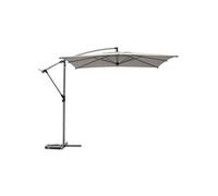 Parasol décentré carré Manoa taupe Hespéride - Taupe