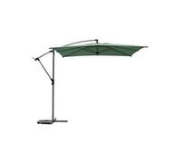 Parasol Déporté Carré Manoa Vert Olive D2,5x2,5m En Acier Hesperide