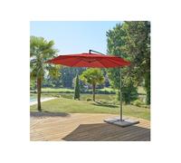 Parasol décentré rond Manoa ambre Hespéride