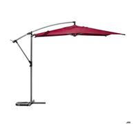 Parasol décentré rond Manoa bordeaux Hespéride