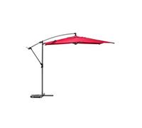 Hespéride - Parasol déporté rond Manoa Grenade et Graphite