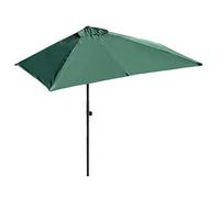 Parasol Demi-Lune d'extérieur pour Balcon - Semi-Circulaire 200x100cm et 250x130cm, Polyester déperlant, Protection UV 30+, Structure en Acier thermolaqué, idéal pour terrasse et Jardin.