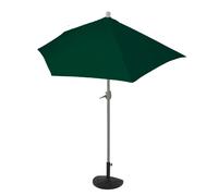 Parasol Demi-Rond Balcon Uv 50+ Polyester/Aluminium 3kg 300 Cm Vert Avec Pied 04_0007908 Multicolore