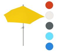 Parasol demi-rond Parla UV 50+ polyester/alu 3kg 270cm jaune sans support