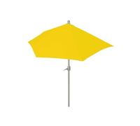 Parasol demi-rond Parla UV 50+ polyester/alu 3kg 270cm jaune sans support
