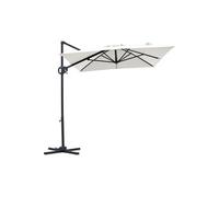 Parasol déporté 200 x 300 cm Anthracite/Beige Luma