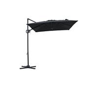 Parasol déporté 200 x 300 cm Anthracite/Gris Luma