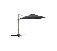 Parasol déporté -300 cm Aspect bois/Gris - Solis