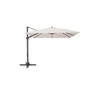 Parasol déporté 300 x 300 cm Anthracite/Beige Alina