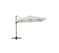 Parasol déporté 300 x 300 cm Aspect chêne/Beige Alina