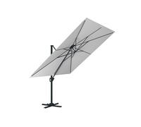 Parasol déporté 3x3m - gris perle - SUNKING