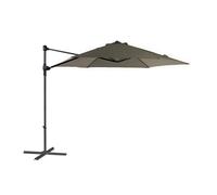 Parasol déporté acier PROLOISIRS Push Up 300/6 - Taupe