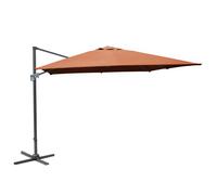 Parasol déporté aluminium PROLOISIRS NH 3 x 3 m - Sienne