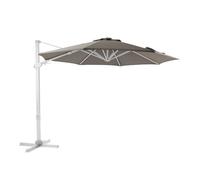 Parasol Déporté - AXI - Cyrus Premium - Rectangulaire - Ø 300 cm - Aluminium Blanc/Taupe