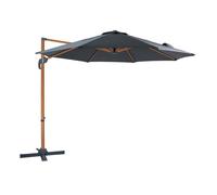 Parasol déporté - AXI - Marisol - Rectangulaire Ø 300cm - Aluminium - Aspect bois/gris