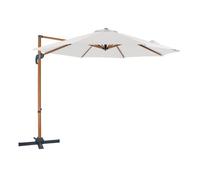 Parasol Déporté - AXI - Marisol - Rectangulaire Ø 300cm - Aluminium - Beige Aspect Bois