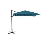 Alizé - Parasol déporté carré en aluminium 3x3m Roma bleu Bleu G