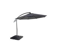 Parasol Déporté De Luxe Hwc-D14, Ø 3m Anthracite Avec Pied Gris